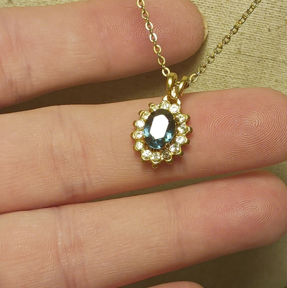 Jewelry - 5/$20 - Blue stone pendant necklace